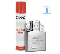Pack Insert Double Flamme Tempête et 2 x Gaz Butane pour Briquet Zippo
