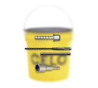 Pack installation seau de vis à béton BTS H 6-35 M8/M10 - 300 unités + kit rapide offert - CELO - BFZG635M810BTSH