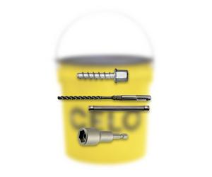 Pack installation seau de vis à béton BTS H 6-35 M8/M10 - 300 unités + kit rapide offert - CELO - BFZG635M810BTSH