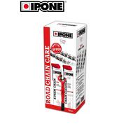 Pack IPONE Road Chain Care moto Route brosse + dégraissant + graisse de chaîne