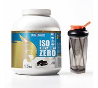 PACK ISO WHEY ZERO 1,5kg Cookies + SHAKER STORMIX ONE Orange/Noir | Whey Protéine Isolate Ultra Pure + Shaker Anti-Grumeaux | Prise de Masse & Récupération Musculaire | Saveur Cookies | Eric Favre