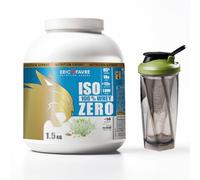 PACK ISO WHEY ZERO 1,5kg Pistache + SHAKER STORMIX ONE Noir/Kaki | Whey Protéine Isolate Ultra Pure + Shaker Anti-Grumeaux | Prise de Masse & Récupération Musculaire | Saveur Pistache | Eric Favre