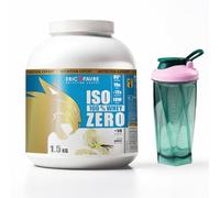 PACK ISO WHEY ZERO 1,5kg Vanille + SHAKER STORMIX ONE Bleu/Rose | Whey Protéine Isolate Ultra Pure + Shaker Anti-Grumeaux | Prise de Masse & Récupération Musculaire | Saveur Vanille | Eric Favre