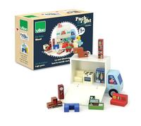 Vilac Jeu de logique en bois Pack it Right Déménagement – 19 pièces, camion en bois – Dès 5 ans