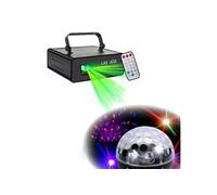 Pack jeux de lumière LASER VERT + 1 effet ASTRO ball six colors musical