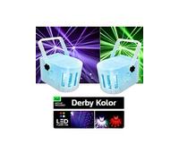 Pack jeux de lumières 2 MINI DERBY Kolor Blanc de 80 faisceaux lumineux Koolstar EFFET LIGHT à 6 LED RVB Blanc