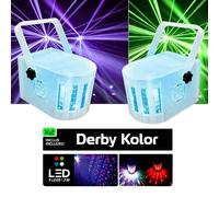Pack jeux de lumières 2 MINI DERBY Kolor Blanc de 80 faisceaux lumineux Koolstar EFFET LIGHT à 6 LED RVB