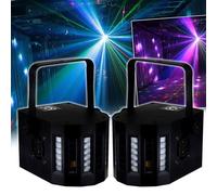 Koolstar Pack jeux de lumières 2x MINI DERBY Kolor Zirkus – 80 faisceaux – 6 LED RVB