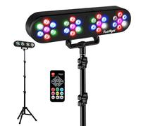Pack Jeux de lumières Festinight Magic Set Teos, 4 PAR LED, trépied, télécommande, Plug&Play, Soirée Fête Animation Bar Karaoké
