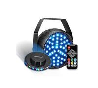 Pack Jeux de lumières Stroboscopique STROBE-RVB 54 LEDS, au rythme de la musique, Mode Auto, 7 Couleurs, Lumière OVNI