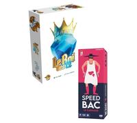 Pack Jeux de Société - Speed Bac Rouge - Le Carnage + Le Roi des 12 | Jeu d’Ambiance et de Stratégie | Soirée Entre Amis ou en Famille | 2 à 8 Joueurs | Dès 10 Ans - Version française