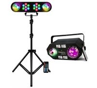 Pack Jeux Lumière Portique DJ Mooving LEDBAR-ASTRO-RC - Effet Combiné 4en1 Strobe Astro Waterwave Ibiza COMBI-FX2