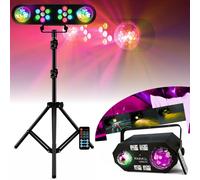 Pack Jeux Lumière Portique DJ Mooving LEDBAR-ASTRO-RC - Effet Combiné 4en1 Strobe Astro Waterwave Ibiza COMBI-FX2