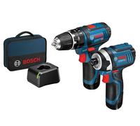 Pack Jumeau Bosch 12V 2 X 2,0Ah Perceuse À Percussion Combi Driver BSH6019A6979