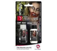 Pack Jumeau De Latex Et De Sang Factice Maquillage Spécial Halloween FX