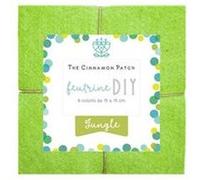 PACK JUNGLE 9 COLORIS DE FEUTRINE 15x15cm EN CAMAIEUX(...) - Bleu;Vert Bleu;Vert