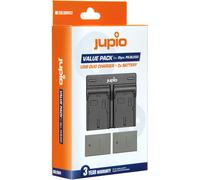 Pack Jupio : 2 batteries OM SYSTEM PS-BLS5 / PS-BLS50 1210 mAh + chargeur double USB | ✅Livraison gratuite à partir de 100 €