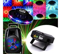 PACK Karaoké 300W PARTY8 + OVNI LED RVB + Las jeu de lumière EGO Rouge/Vert