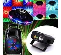 pack karaoké 300w party8 + ovni led rvb + las jeu de lumière ego rouge/vert