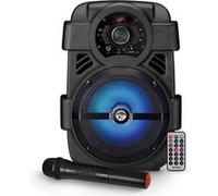 Pack Karaoké à LED - Karaoké SONO DJ Batterie 400W - USB/Bluetooth + Microphones, jeux de lumière, Noël, cadeaux, Anniversaire