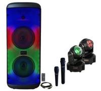 Pack Karaoké Enceinte Autonome USB Bluetooth Lumineuse MS-ELECTRO-SOUND600 600W 2 Micros - Lyre 2-en-1 MH-ASTRO-WASH - Musique Fête Noir https://www.fnac.com/mp50226497/Pack-Karaoke-Enceinte-Autonome-USB-Bluetooth-Lumineuse-MS-ELECTRO-SOUND600-600W-2-Micros-Lyre-2-en-1-MH-ASTRO-WASH-Musique-Fete?oref=a8489ec5-2d41-23d0-34ac-02f6f2b85ee5