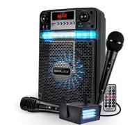 PACK KARAOKE LED Enfant ADO PARTY 400W Batterie Koolstar - 2 MICROPHONES + APP SMARTPHONE USB/Bluetooth/RADIO FM