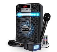 PACK KARAOKE LED Enfant ADO PARTY 400W Batterie Koolstar - 2 MICROPHONES + APP SMARTPHONE USB/Bluetooth/RADIO FM
