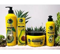 Pack Keragold Green - Shampoing Douche 500ml / Masque 500ml / Sérum 100ml/ Creme de soin 200ml