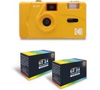 Pack KODAK M35 Jaune - Appareil Photo Argentique 35mm + 2 Pellicules Couleur GT24 Jaune