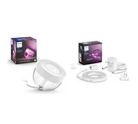 Pack Lampe connectée Philips Hue Iris Blanc + Ruban lumineux Philips Hue Lighstrip Plus 2 m