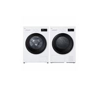 PACK LG Lave-linge 9kg 1400trs/min Smart Inverter + Sèche-linge LG 8kg Pompe à Chaleur