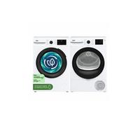 Pack BEKO Lave-linge frontal 9kg + Sèche-linge Pompe à Chaleur 8 kg - Promo
