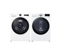PACK Lave-linge Hublot 20kg 1000trs/min + Sèche-linge Pompe à Chaleur 18kg