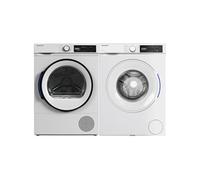 PACK DAEWOO Lave-linge Hublot 8kg 1400trs/min + Sèche-linge Pompe à Chaleur 8kg