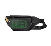 Pack LED programmable Sac à bandoulière LED Kuuleyn Sac à élingue avec Affichage LED Water multipartements programmables LED Fanny Pack pour Hommes Femmes