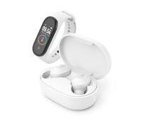 Ledwood - Pack Ecouteurs sans fil + Tracker d'activité - KEPLER - Stéréo Bluetooth 5.0 +EDR - Intra Auriculaire -Tactile - Assistant Vocal - Blanc Blanc G