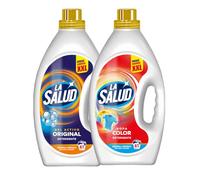 Pack Lessive La Salud Original et Linge Couleur 8L | 2 Bidons de 4L | Gel Lessive Liquide pour Machine à Laver | Lessive Quotidienne et Vêtements de Couleur