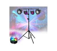 Pack light DJ 5 jeux de lumière compacts et puissants, 1 Portique robuste - PA DJ SONO MIX LED Soirée anniversaire mariage, Bar