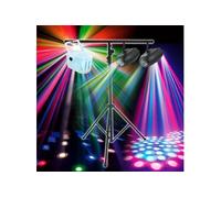 PACK LIGHT EFFETS DERBY 4 LEDs RGBW + 2 FLASH SMALL AIRSHIP + Portique