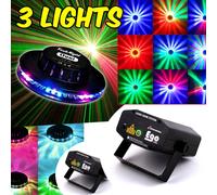 PACK Light FIESTA 3 Effets FestiNight OVNI LED RVB + 2 Las jeux de lumières EGO Rouge/Vert