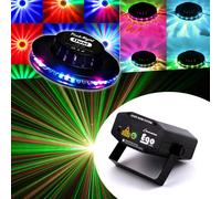 PACK Light FIESTA Effet FestiNight OVNI LED RVB + Las jeu de lumière EGO Rouge/Vert