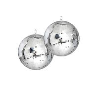 Pack Light Sono éclairage DJ Light Fête Mariage Anniversaire - 2 Enormes Boules à facettes 50 cm Ibiza MB020