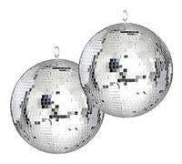 Pack Light Ibiza MB020 Sono éclairage DJ Light Fête Mariage Anniversaire - 2 Enormes Boules à facettes 50 cm G