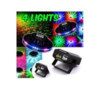 PACK Light PARTY 4 Effets FestiNight OVNI LED RVB + 2 Las jeux de lumières EGO Rouge/Vert