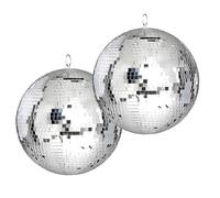 Pack Light Sono éclairage DJ Fête Mariage Anniversaire - 2 Enormes Boules à facettes 50 cm Ibiza MB020