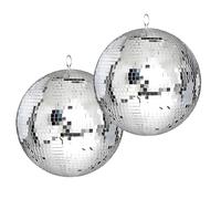 Pack Light Sono éclairage DJ Light Fête Mariage Anniversaire - 2 Enormes Boules à facettes 50 cm Ibiza MB020