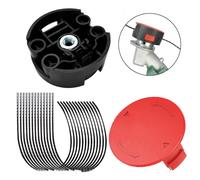 Pack Ligne Tondeuse Nylon avec Couvercles Compatible avec Pour Débroussailleuse