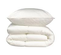 Pack linge de lit Microfibre - 1 Couette chaude 140x200 cm + 1 Oreiller 60x60 cm blanc