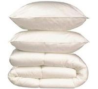 Generique Pack linge de lit Microfibre - Couette chaude 200x200 cm + 2 Oreillers 60x60 cm blanc