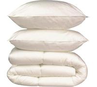 Pack linge de lit Microfibre - 1 Couette chaude 220x240 cm + 2 Oreillers 60x60 cm blanc